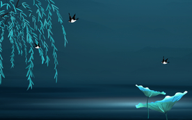 中国风插画国潮背景