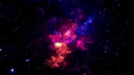 银河星空散发云粒子动画4K视频