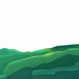 装饰绿色山脉元素