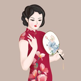 穿旗袍的女子