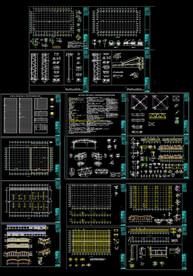 彩钢板及钢架结构厂房设计图