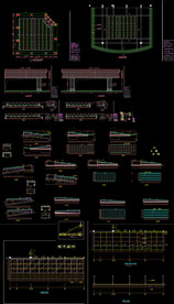 铝板与玻璃结合雨棚施工图
