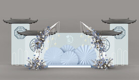 中式婚礼迎宾区