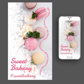 马卡龙甜品海报