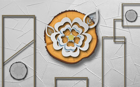 现代简约3D电视背景墙