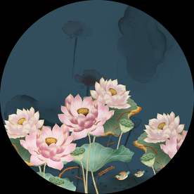 荷花装饰画