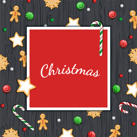 圣诞节元素插画设计