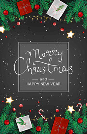 圣诞节元素插画设计