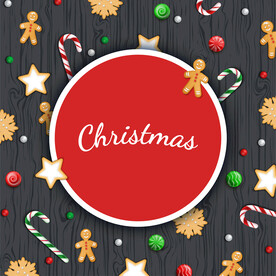 圣诞节元素插画设计