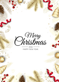 圣诞节元素插画设计