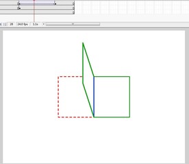 长方形对折后的效果动画fla