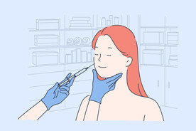 简约人物生活形象插画图片