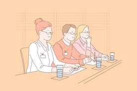 简约人物生活形象插画图片