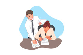 简约人物生活形象插画图片