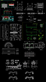 景观廊架图纸