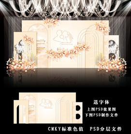 简约香槟色婚礼