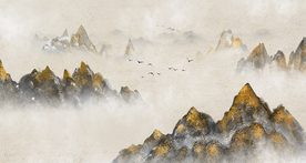 水墨山水画 新中式