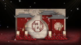 中式婚礼迎宾区