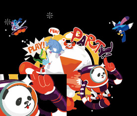 插画 动物 夸张 地球 熊猫