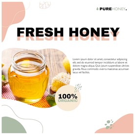 天然蜂蜜海报图片