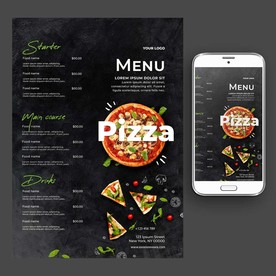 披萨西餐菜谱餐单