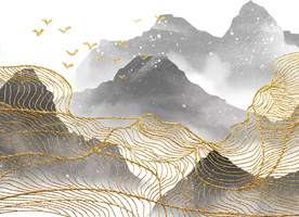 抽象山水