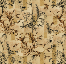 复古 叶子 小花