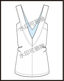 服装设计连衣裙女装款式衬衫T恤