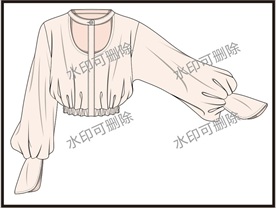 服装设计连衣裙女装款式衬衫T恤