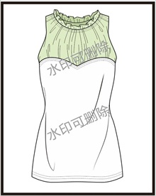 服装设计连衣裙女装款式衬衫T恤