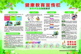 春季传染病预防 健康教育宣传栏
