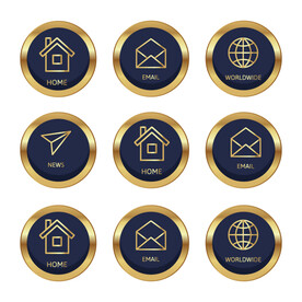 彩色质感水晶按钮图片