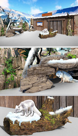 室内萌宠屋装饰景观效果图