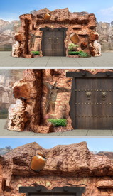 仿石假山酒窖入口设计方案