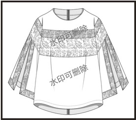 服装设计连衣裙女装款式衬衫T恤