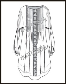 服装设计连衣裙女装款式衬衫T恤