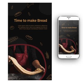 西点面包制作海报