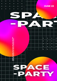 液态流动炫酷几何质感海报系列