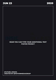 液态流动炫酷几何质感海报系列