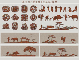 乡村民俗剪影小品