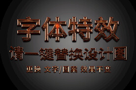 铁锈金属网格字体