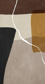 侘寂风抽象水墨油画玄关装饰画