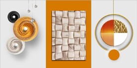 北欧轻奢抽象立体几何装饰画