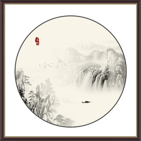 水墨山水画 