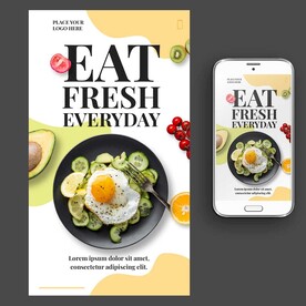 轻食主义蔬菜沙拉海报