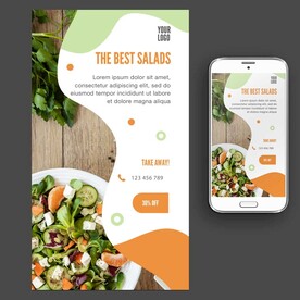 轻食主义蔬菜沙拉海报