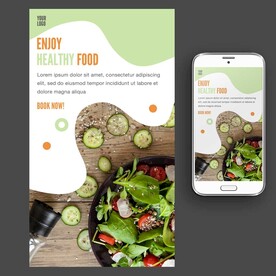 轻食主义蔬菜沙拉海报