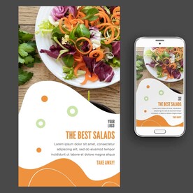 轻食主义蔬菜沙拉海报