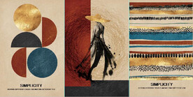 现代北欧风美女花瓶装饰无框画