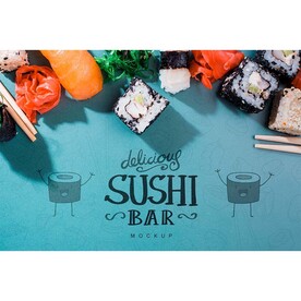 寿司海报垫餐单